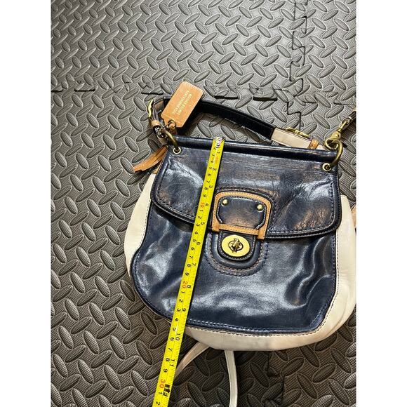 Coach Legacy Willy Colorblock Blue White Leather 70th Anniversary Crossbody‎ Bag - Picture 9 of 10